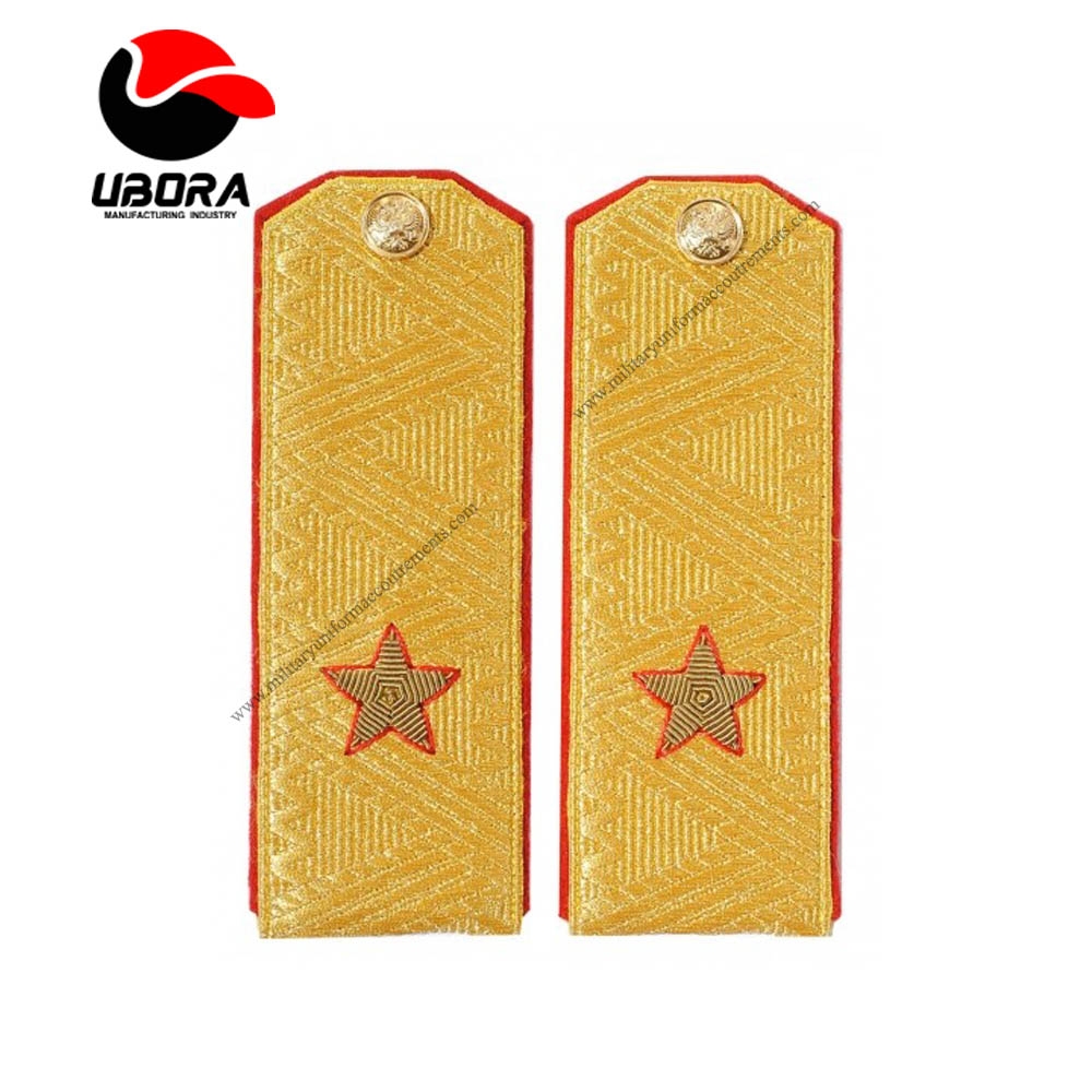 Soviet GENERAL PARADE shirt shoulder boards epaulets Empire Officers Shoulder Board Army